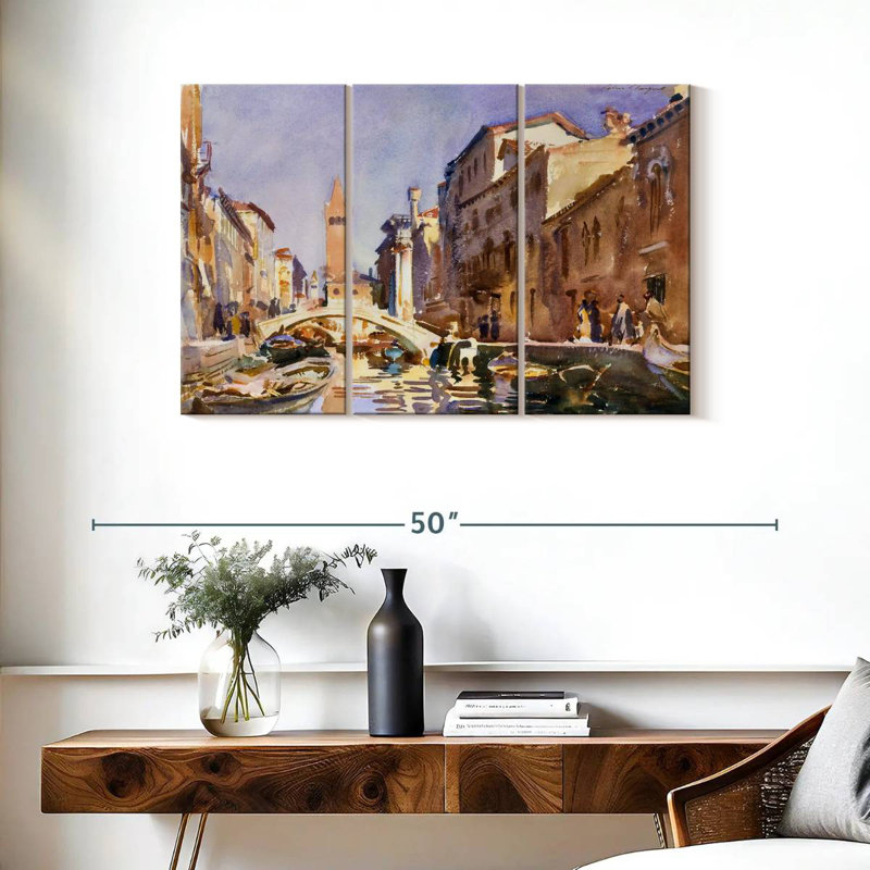Rorry Venetian Canal 1913, 24" H x 38" W