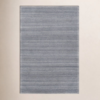 Eljah Gray Hand-Woven Flatweave Rug