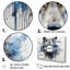 Minimalisme bleu et gris, expression de loup pour salon-97049740-97049742