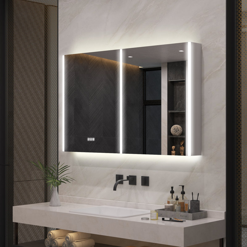 Armoire de toilette à miroir 48 po x l 30 po