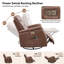 Fauteuil inclinable en similicuir Detine-1414279607