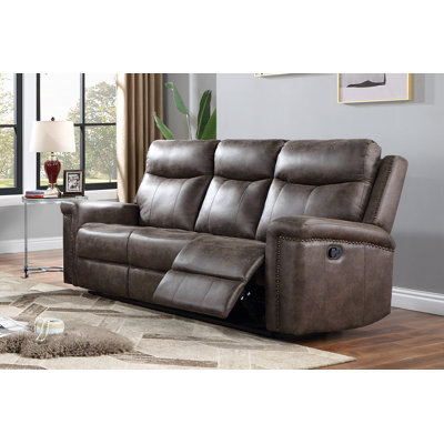 Annakiya 82.25'' Square Arm Reclining Sofa
