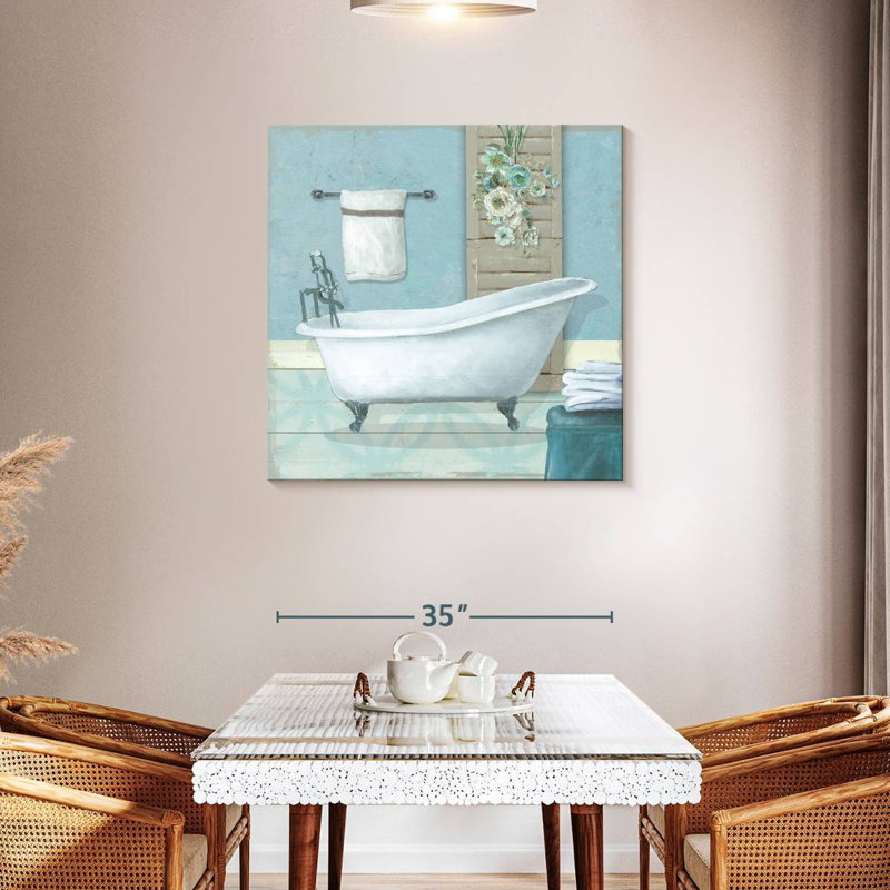 Bain bleu sarcelle Kerrick I, H 36 po x l 36 po