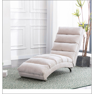 Linen Massage Chaise Lounge Indoor with Remote Control,Ergonomic Electric Massage Long Lounger with 5 Modes for Office, Living Room,Bedroom
