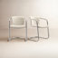 Higbee Upholstered Dining Chair with Chrome Frame