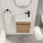Bathroom Vanity 18'', Resin Sink, Soft-Close Door, Modern Eminence, Ample Storage, Imitative Oak Color Wall Mounted 18'' With Sink & Interior,-1848206597