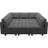 Clearance-Buckleton 9 - Piece Velvet Upholstered Sectional Sofa Bed Convertible Modular Sofa Living room Storage Couch, 9 Single Storage Seat-706932373