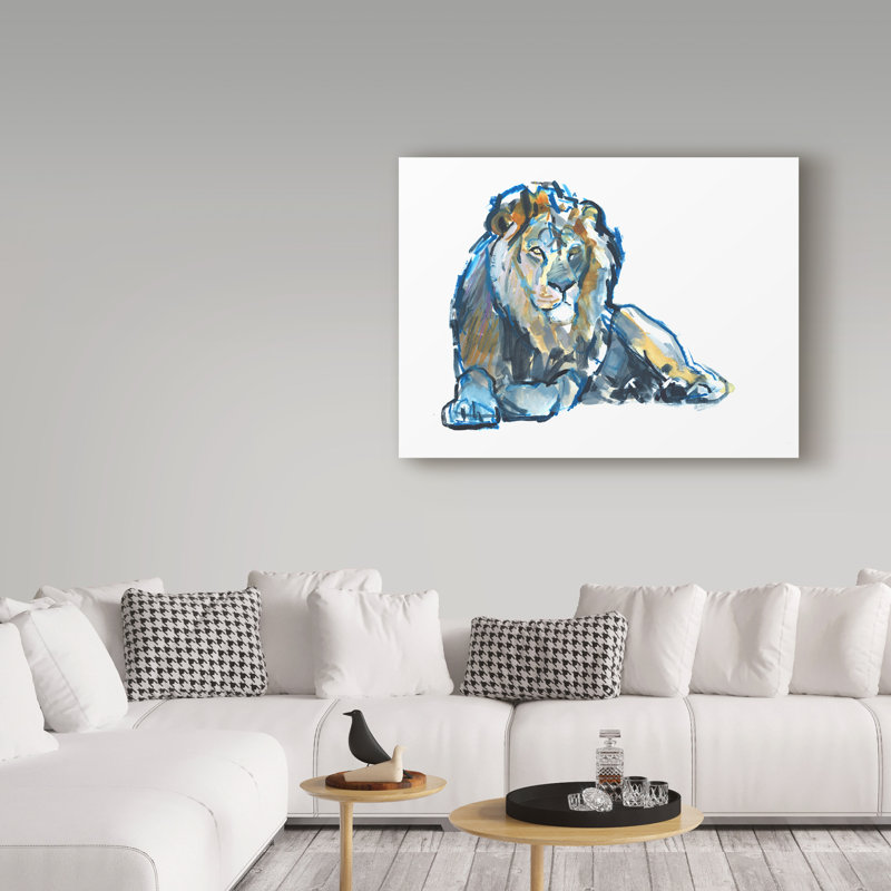 Tellico «Lion», reproduction de peinture à l'huile sur toile tendue, H 18 po x l 24 po x P 2 po
