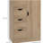 Bathroom Floor Storage Cabinet with 4 Drawers and Door