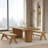 Modern Burlywood Rectangular Solid Wood Dining Table-1145281663