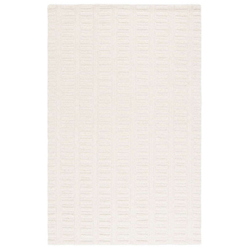 Mykonos 409 Hand Tufted Wool Pile Geometric Rug, Rectangle 5' x 8'