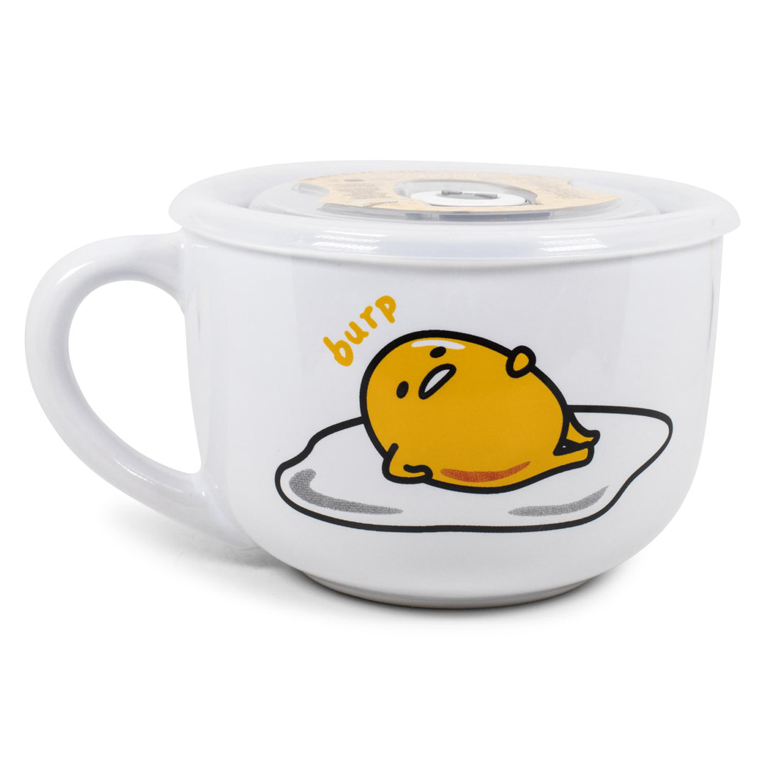 24 oz. Gudetama Late Night Snack Soup Bowl Silver Buffalo