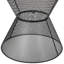 Table d'appoint chic en fer noir mat, aspect maille Breezy, 18,01 po Profondeur x largeur 18,64 po - tendance et polyvalent, structure en fer, finition, po