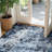 8'X10' Modern Dark Abstract Washable Area Rugs for Living Room Blue-127123436-118330183