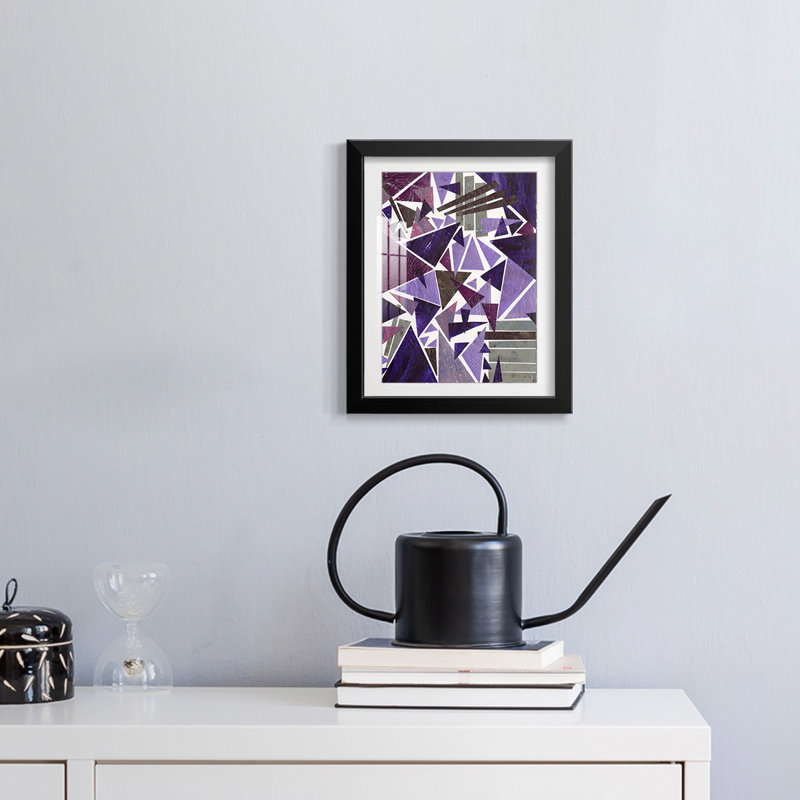 Mauve rêve II - impression encadrée, H 28,5 po x l 20,5 po, Noir
