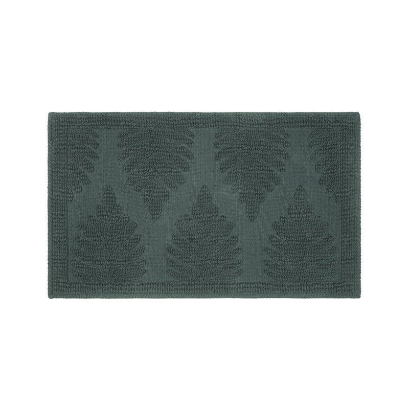 Martex Fern Ogee Jade Bath Rug, Fern Ogee Jade
