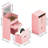 Dressing Table And Stool, 3-In-1 Multifunctional Dressing Table Set, Featuring Three-Color Lighting Modes, HD Mirror, Two Sliding Drawers, And A Hidden Storage Stool.-882087818