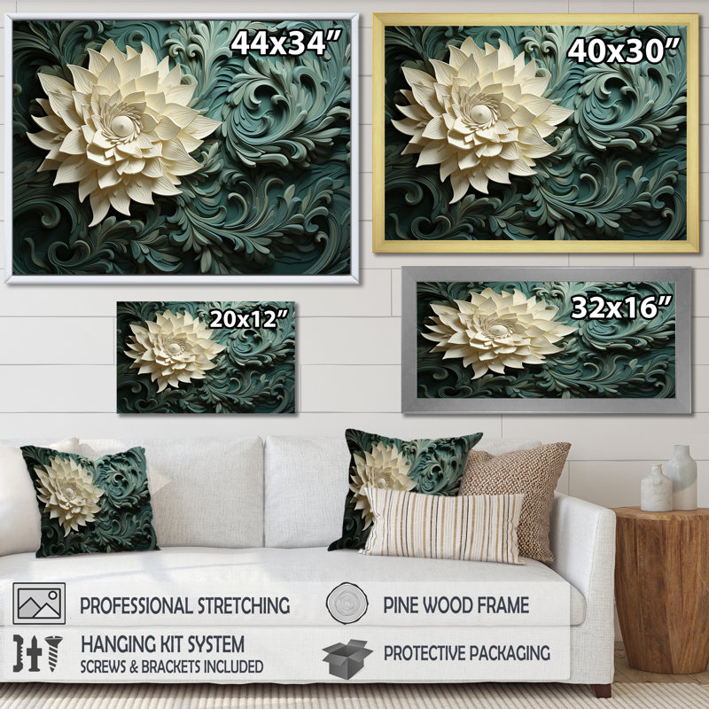 Impression sur toile encadrée Hawkinsville - Abstract Spirals, H 24 po x l 32 po x P 1 po, Toile tendue