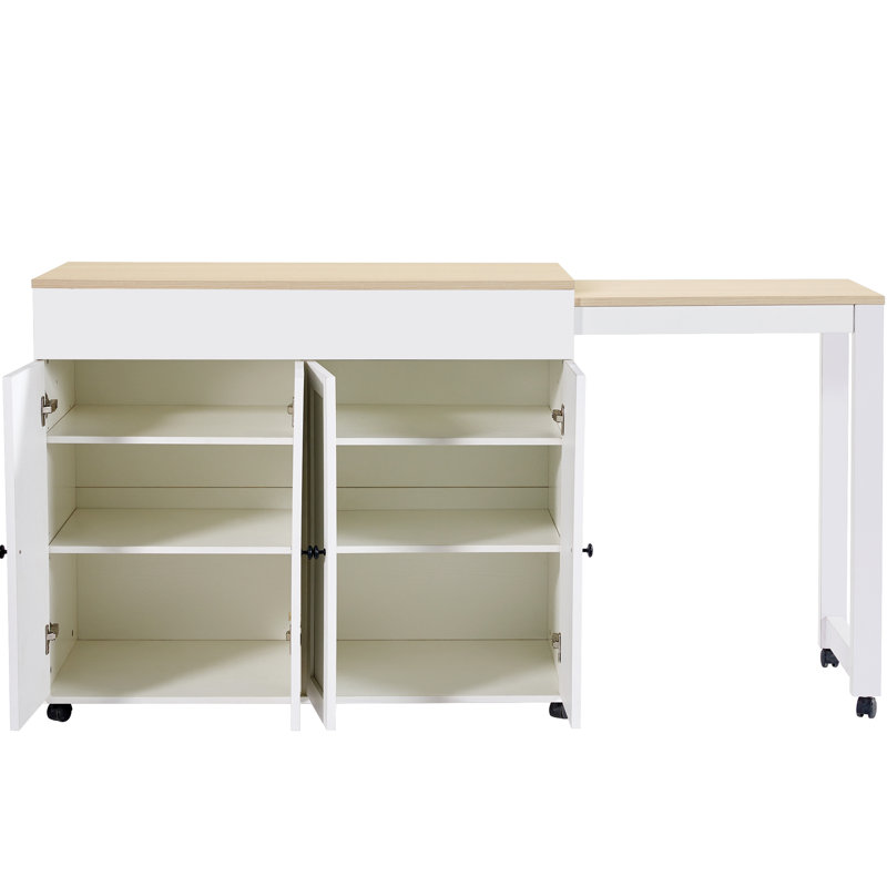 118cm Bar Cabinet, White