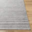Rectangle Trona Striped Hand Loomed Viscose Area Rug in Grey-93476534