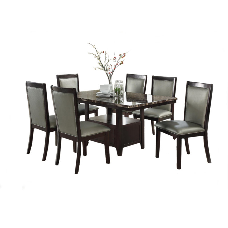 Table de salle à manger Annegie, H 30 po x L 60 po x l 40 po