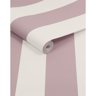 Joules Harborough Stripe Pink Wallpaper