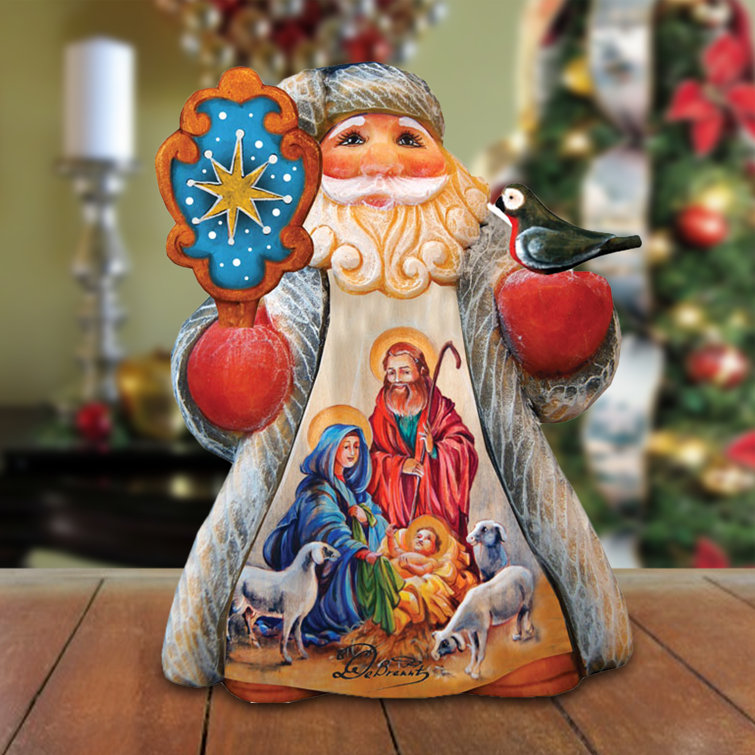 G Debrekht Derevo Nativity Santa Tiny Tale Figurine | Perigold