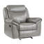 Ensemble de canapé inclinable 3 pièces gris