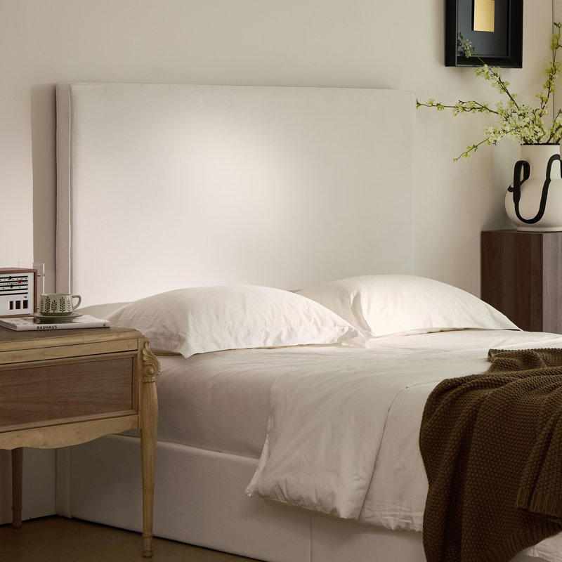 Stephanie Upholstered Bed, King, Coconut Microsuede