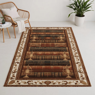 Tapis d'intérieur et d'extérieur brun français