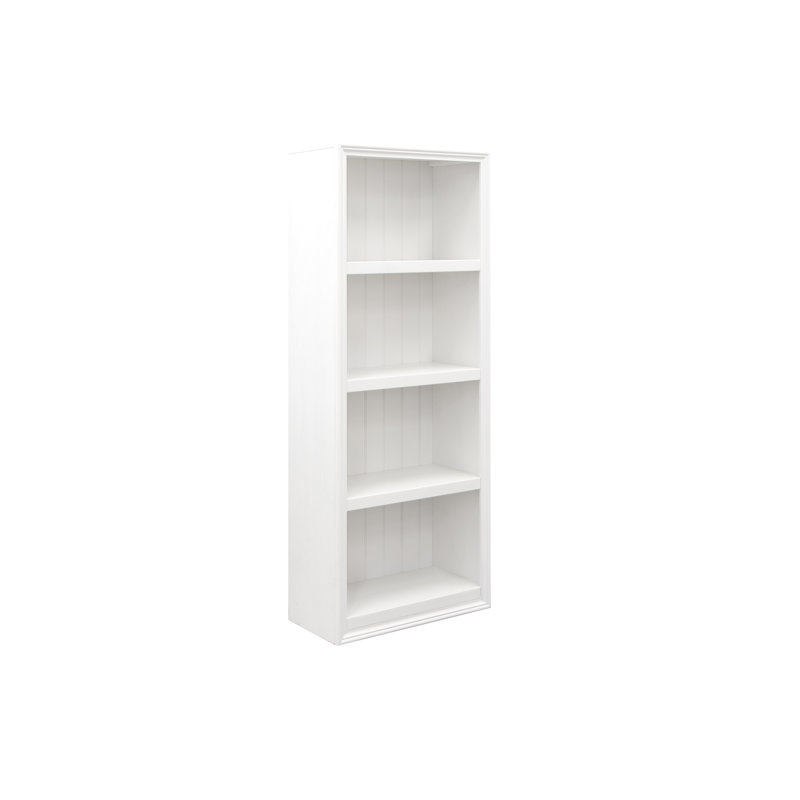 Bibliothèque standard en bois massif Satie, Blanc