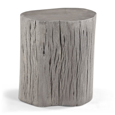 Brookleigh Solid Wood Stump Accent Stool