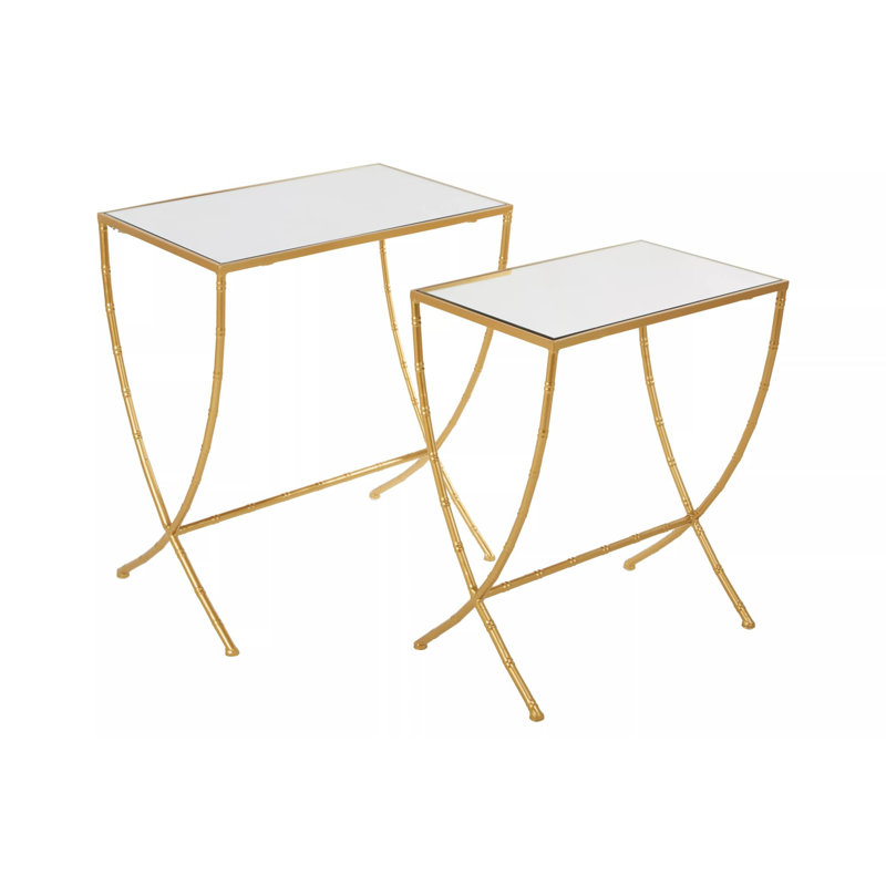 Elizondo Glass Top Nesting Tables