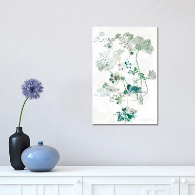 Geranium Botanical 1 Piece Wrapped Canvas Painting