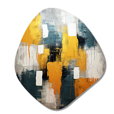 Chinua - Abstract Collages Nebula Shape Asymmetric Metal Wall Art