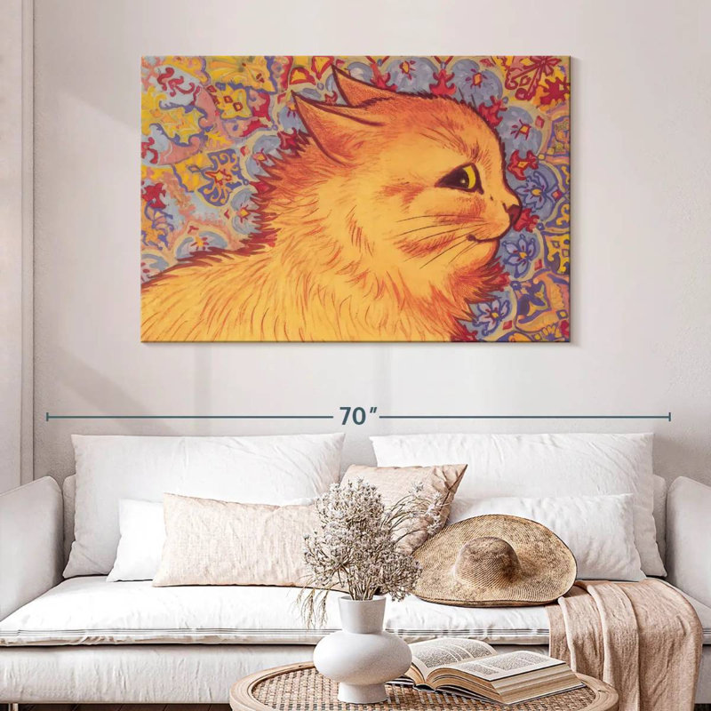 Cat Profile, 32" H x 48" W