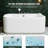 61 Acrylic Massage Tub For 2 People With 16 Hydromassage, Serene Led Lights, And Built-In Heater 2 Bathtub 16 Water Jets, Ambient Lighting, A Stress- Bath