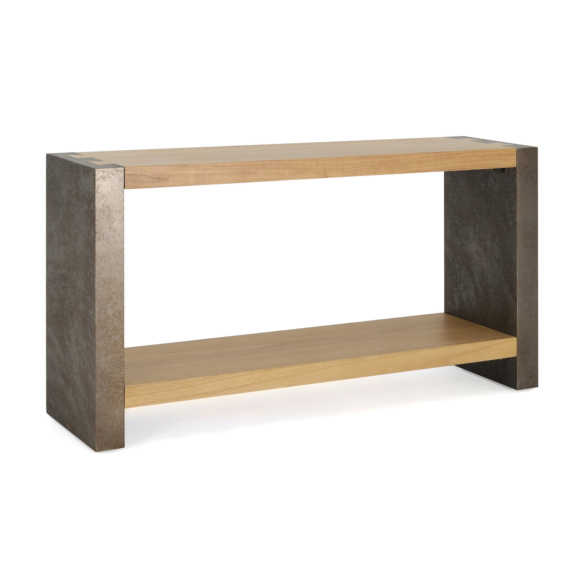 Picture of 17 Stories Vintage Industrial Console Table, Minimalist Design with ...
