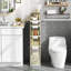 4-Drawer Freestanding Bathroom Storage Fully Assembled Bathroom Storage Cabinet Mobile Storage Organizer