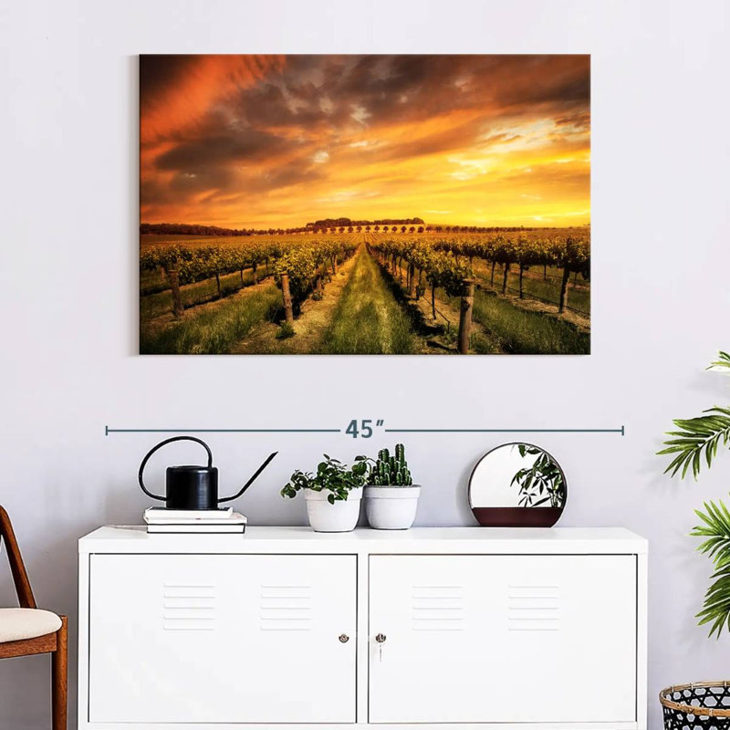 Alvord Barossa Valley Vineyard, H 26 po x l 39 po