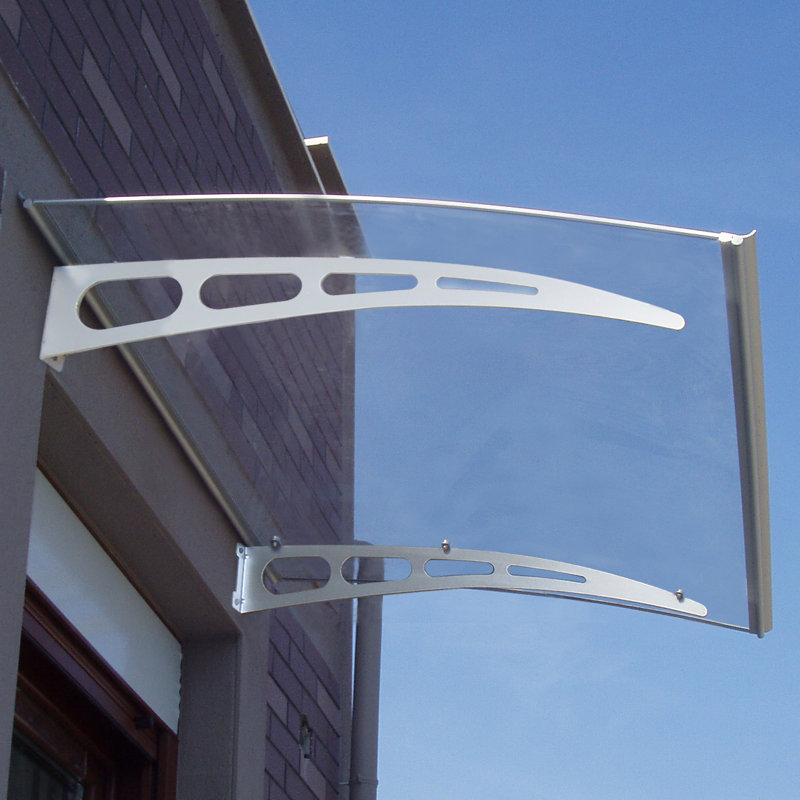 Advaning 7.9'' D Polycarbonate Cover Retractable Door / Window Awning, 7.9" H  x 47" W x 35.4" D, Clear
