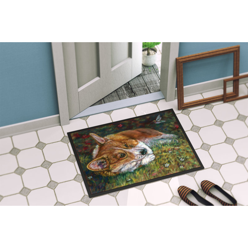 Walkerton Non-Slip Outdoor Doormat, Rectangle 1'6" x 2'3"