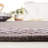Glamour Hand Tufted Wool/Viscose/Cotton Rug in Dark Gray-1457760155