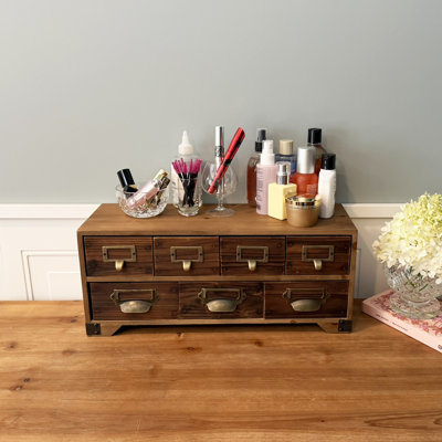 7 Drawer Desktop Apothecary Cabinet
