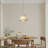 1-Light Boho Rattan Pendant Light