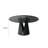 Vera Modern Round Glass Top Metal Base Dining Table-650275741