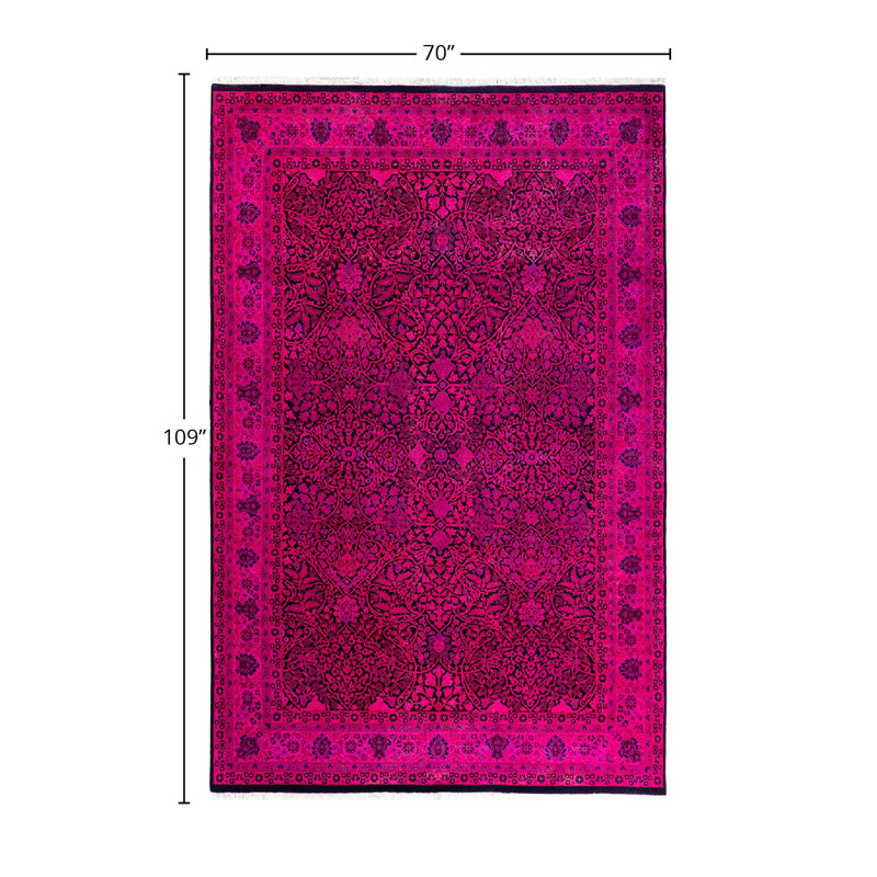 Overyed One-of-a-Kind Rectangle 5'10" X 9'1" Hand Knotted Area Rug