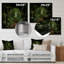 Jungle Plants Whispers Collage 2 - art mural en métal Jungle-1165016263