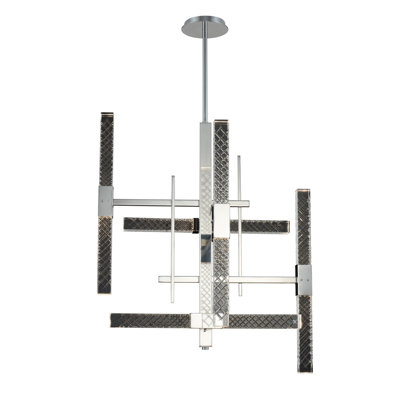 Lustre en chrome / transparent Apollo Allegri
