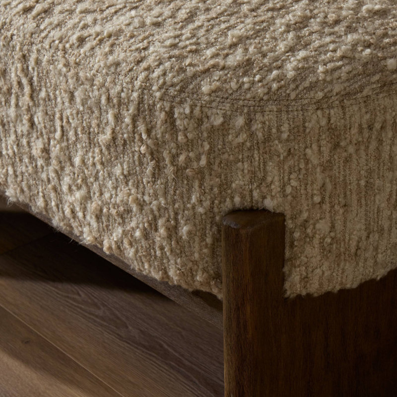 Kirby Accent Bench- 60"-Solema Cream, Solema Cream, Distressed Natural